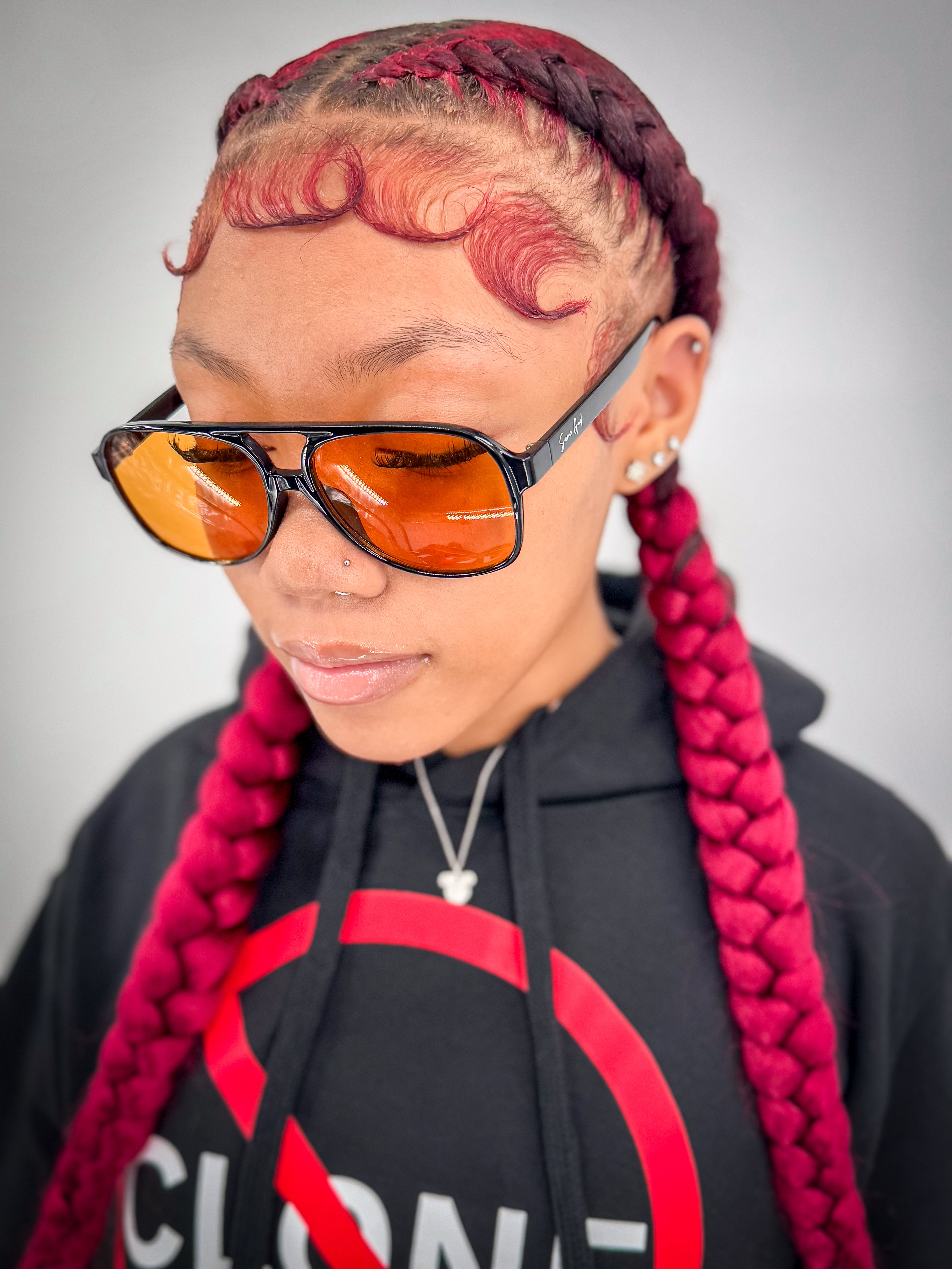 SGNM Retro Sunglasses (Yellow Lens)